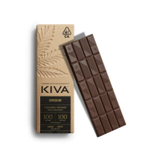 CBD Espresso Dark Chocolate Bar KIVA CONFECTIONS