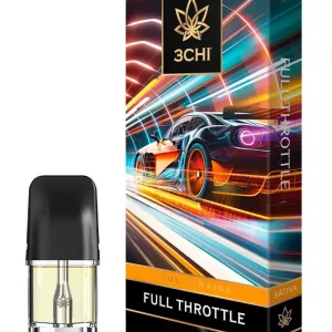 3CHI | THC Vape Pod – Full Throttle | Sativa – 2g Disposable Vape Pod