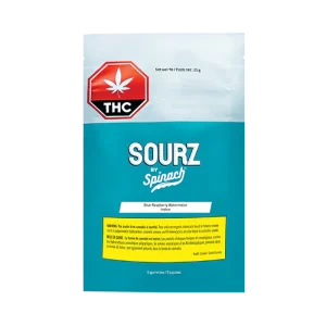 Spinach SOURZ Blue Raspberry Watermelon Indica Soft Chews