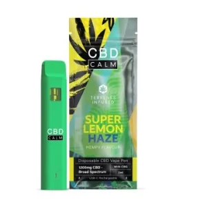 Super Lemon Haze – CBD Terpenes 1200mg Disposable Vape | CBD Calm