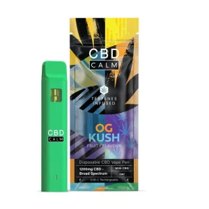 O.G Kush – CBD Terpenes 1200mg Disposable Vape | CBD Calm