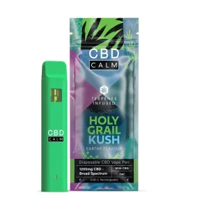 Holy Grail Kush – CBD Terpenes 1200mg Disposable Vape | CBD Calm